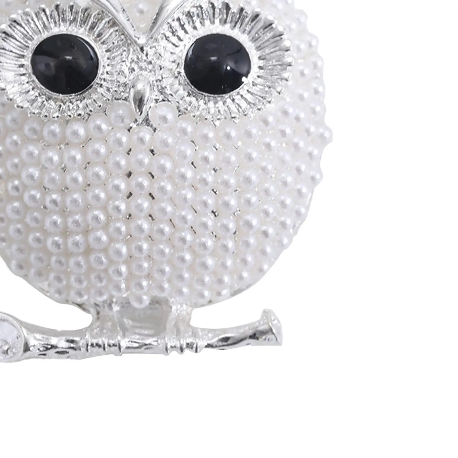 Women Pearl Owl Brooch Pin Vintage Bird Badge Brooches for Coat Jacket Scarf Shawl Bag Dress Party Wedding Elegant Gift