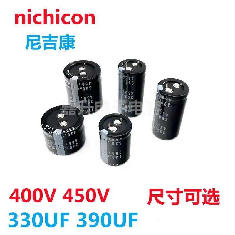 New nichicon 400V330UF 450V390UF Japan NIChicon welding machine aluminum electrolytic capacitor