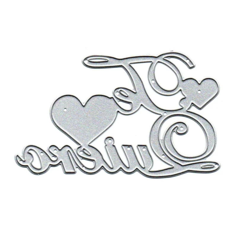 Te Quiero Metal Cutting Dies Paper Cards Making Tool DIY Scrapbook Embossing Love You Craft Die Cut Manual Production