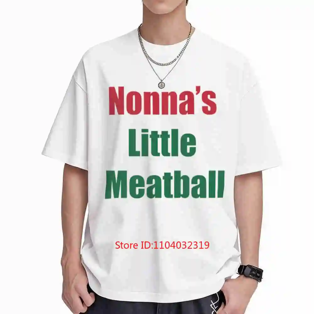 Nonna's Little Meatball Short Sleeve Tee 100% Cotton T-Shirt