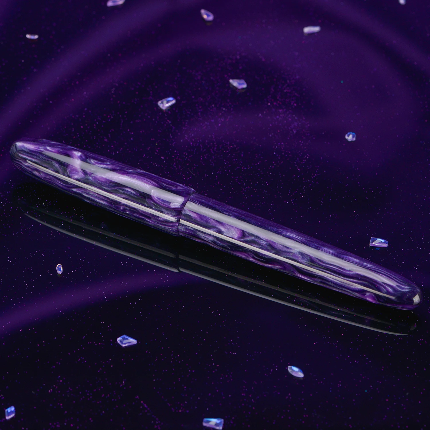 Asvine C80 Resin Fountain Pen NO.8 EF/F/M/Stub 1.1 Nib Handcraft Large Size Writing Pen image 6