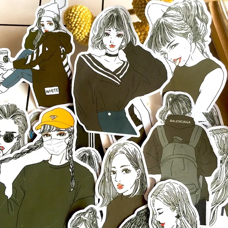 

Наклейки, 21 шт., коллаж для дневника и аккаунта