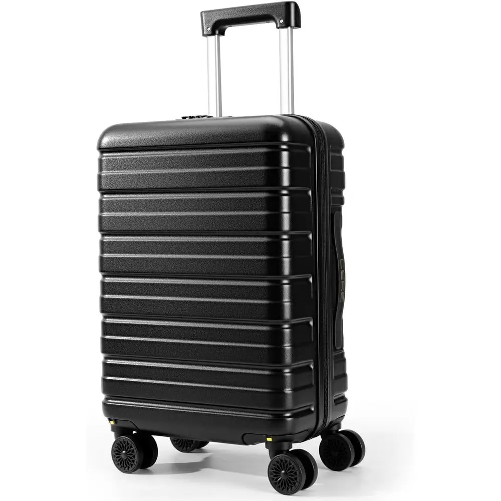 

16 Inch Underseat Carry-On Suitcase, TSA Lock, Spinner Wheels, Lightweight Personal Item, Airline Approved, Black