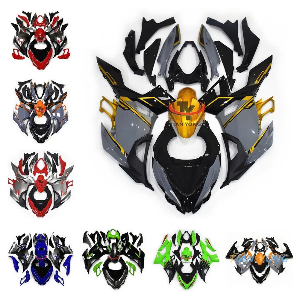 

Fit NINJA 400 Bodywork Cowling Injection Bright black gray green Motorcycle Full Fairing Kits For Kawasaki ninja400 2018-2023