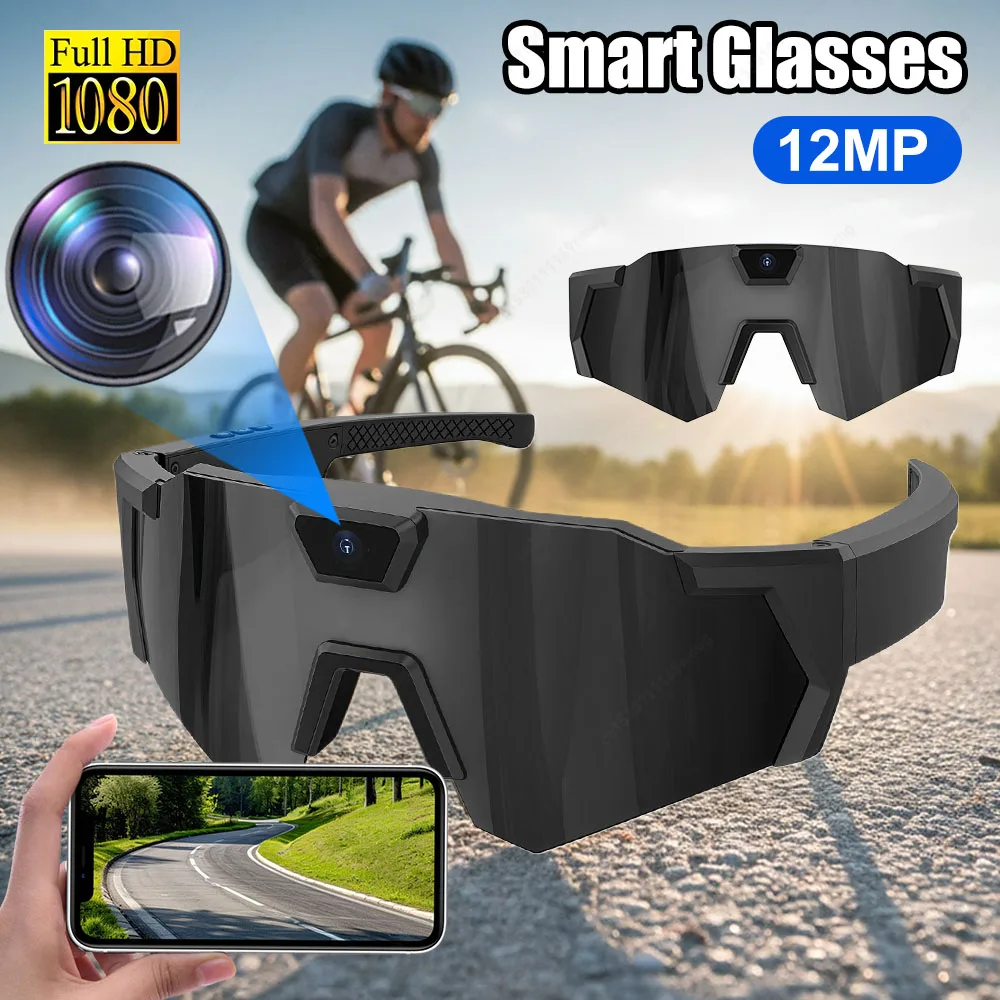 Gafas de sol de acción ciclista HD 1080P Gafas de grabación de vídeo 64G ROM Gafas de vídeo adecuadas para hombres y mujeres