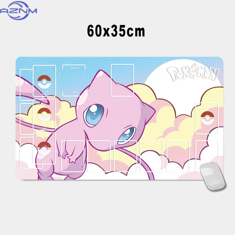 Pokemon Card Mat Charizard Pikachu Squirtle Bulbasaur Anime Game Characters Self Made Classic Series Cards Pad Rubber Collection