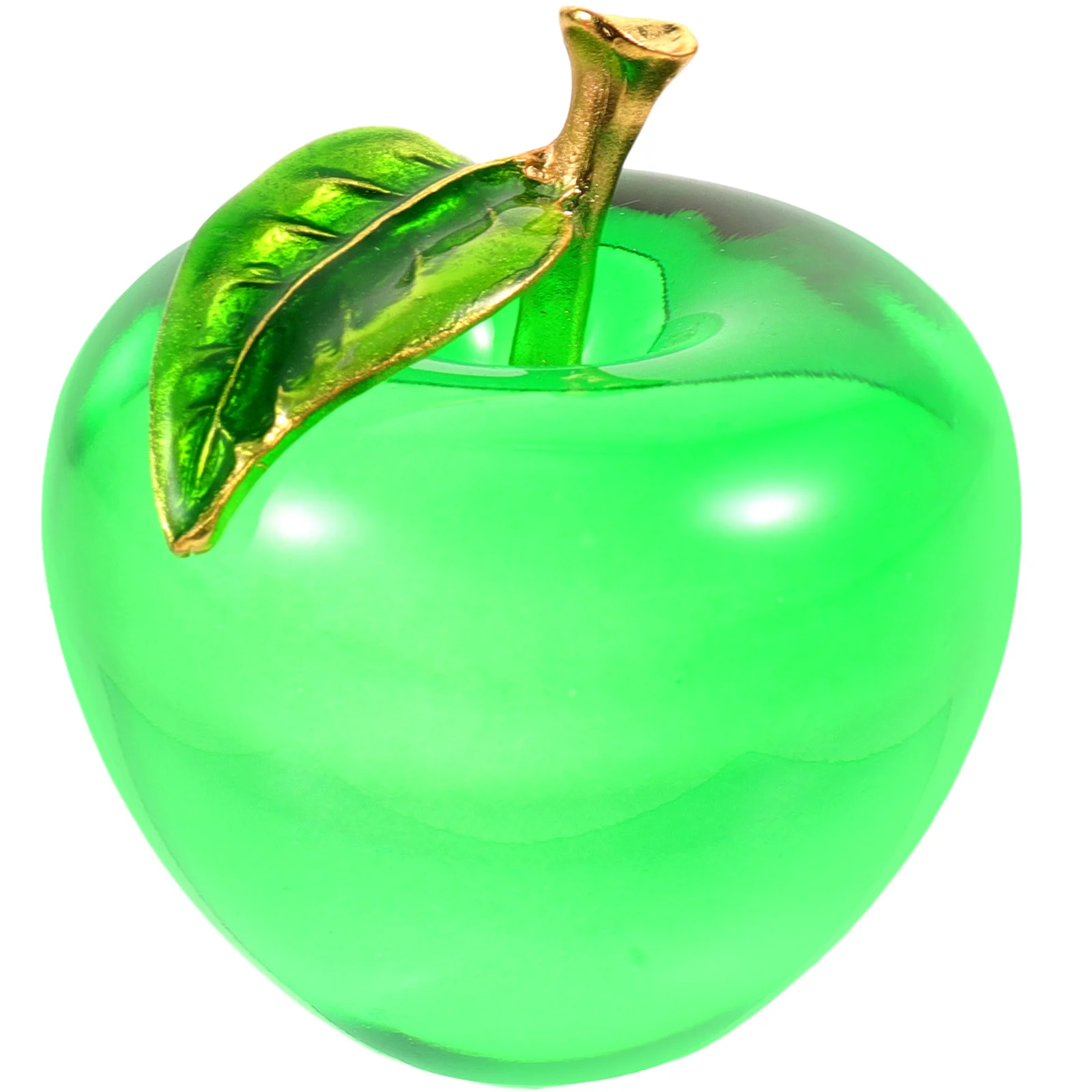 

Crystal Apple Ornament Simulation Decorative Desktop Adornment for Home Living Room Office Bedroom Tabletop Decoration