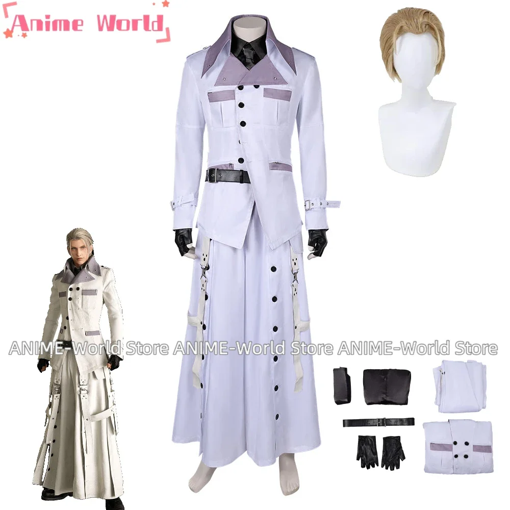 《Tamaño personalizado》 Final Fantasy VII: Remake Rufus Shinra Disfraz de cosplay de cualquier tamaño Peluca de Navidad de Halloween