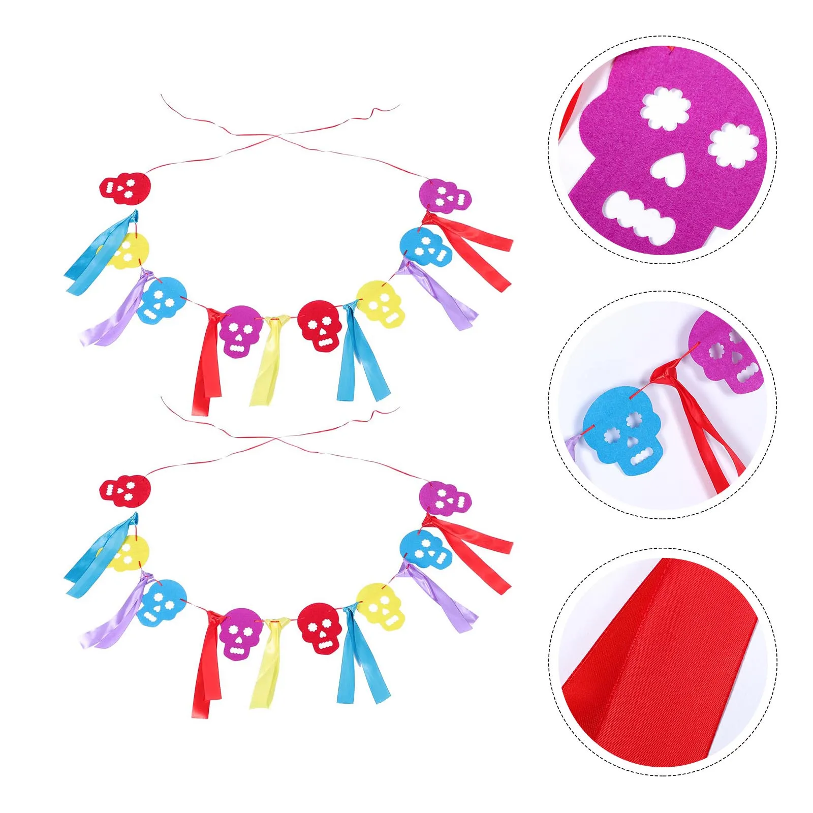 

2 Pcs Ghost Disco Decorations Party Decors Festival Hangings Themed Banners Wall