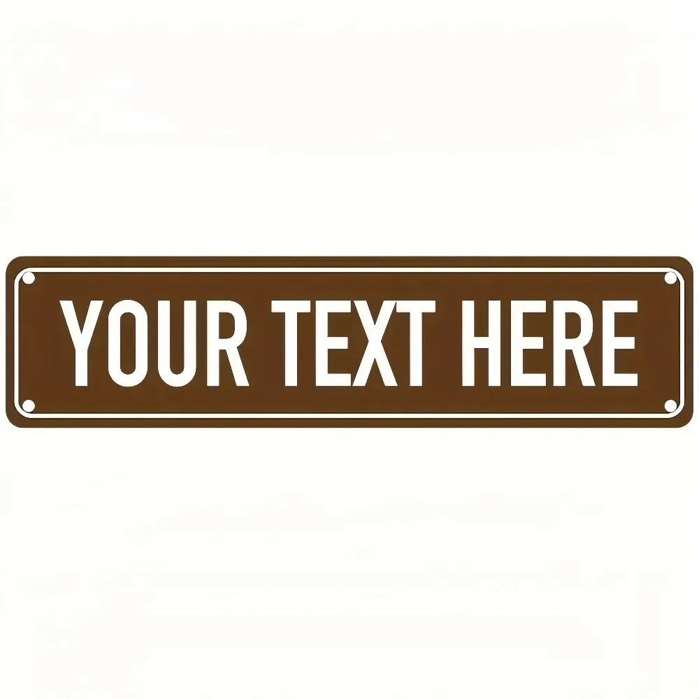 Custom UV‑Printed Metal Door Sign, Personalized School Theme Text, Classic Wall Decor, Decor‑Only Plaque
