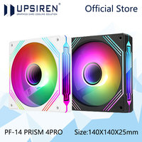 UPSIREN PF-14 PRISM 4PRO Computer Chassis Fan 14cm ARGB 4 Pin PWM Quiet Cooling Fan 12V Large Air Volume 61.5CFM/650-1800RPM