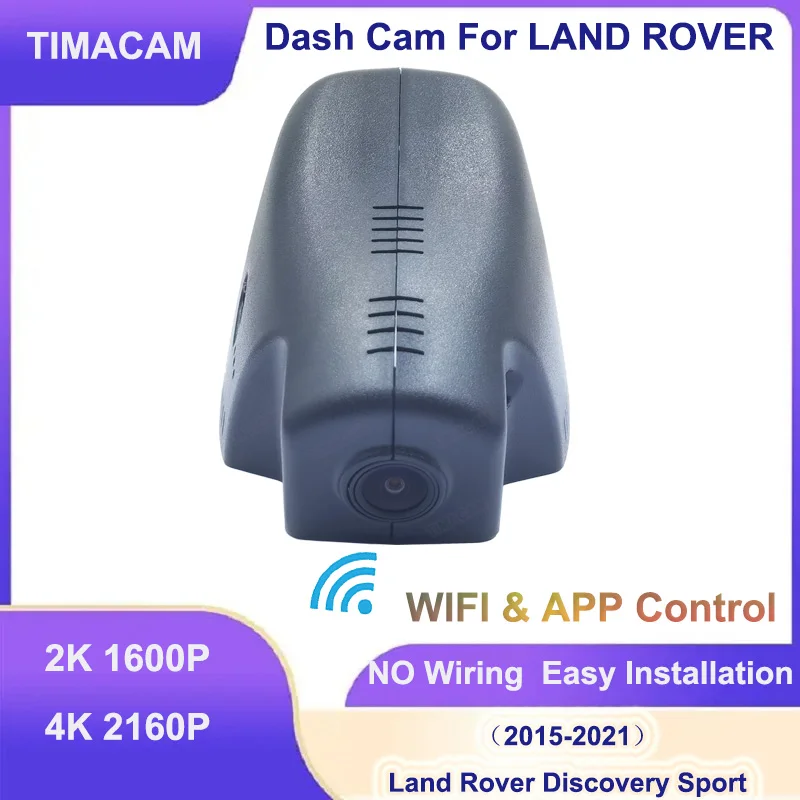 

TIMACAM 2K 4K Wifi Car DVR Dash Cam Camera 2160P Video Recorder For Land Rover Discovery Sport 2015 - 2018 2019 2020 2021 2022