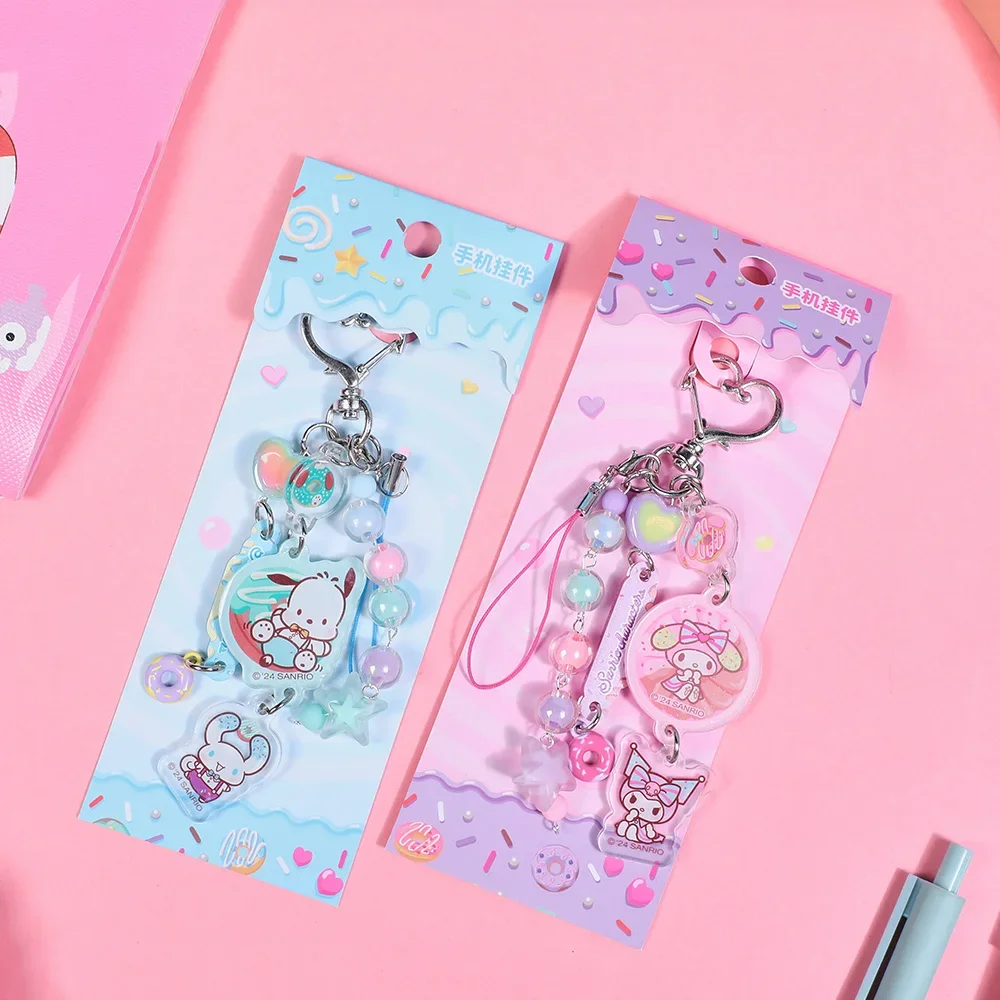 

Брелок с рисунком Sanrio Kawaii, аксессуары, подвеска для рюкзака, кошелька, сумки, телефона, Airpods, подвески для камеры, подарки на день рождения для девочек