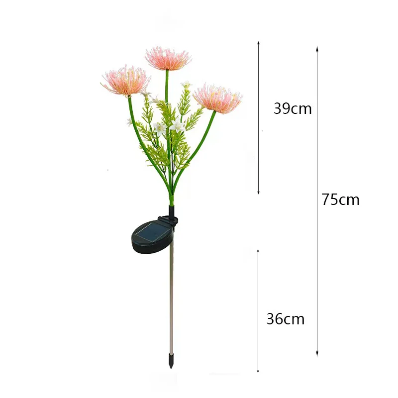 Nuova luce da prato per esterni al mare a LED ad energia solare Lampada da prato per erba simulata a LED