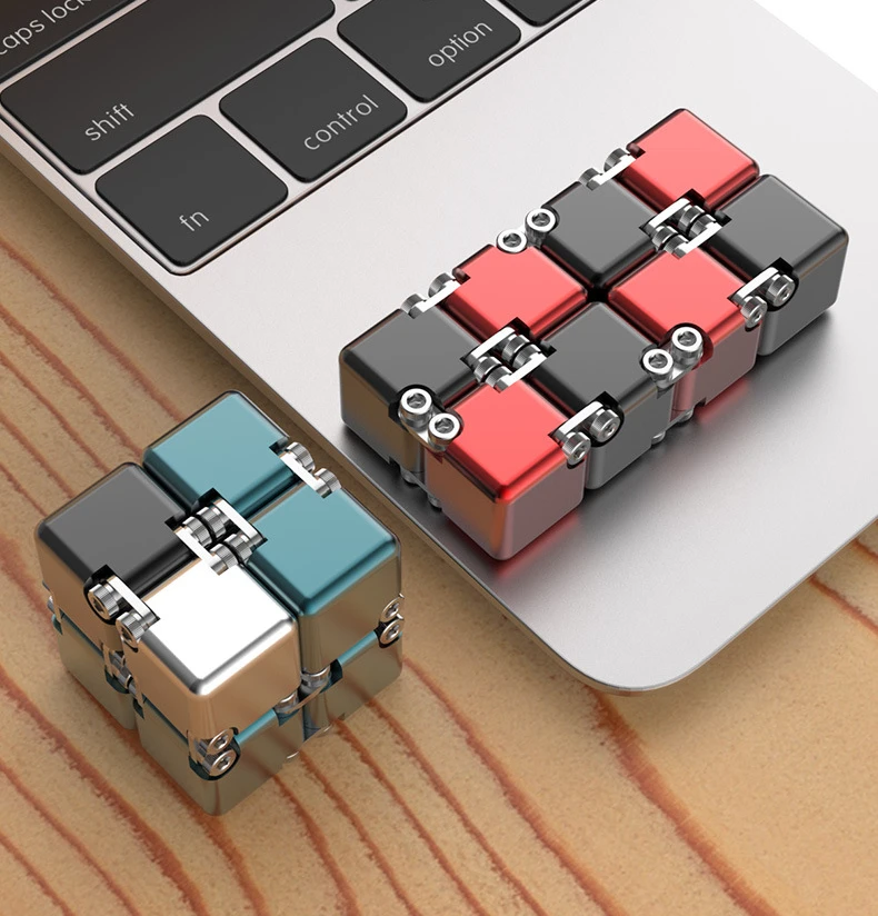 Fashion Metal Infinite Magic Cube New Unique Upgraded Disassembled Assembled Developing Intelligence Decompression Toy