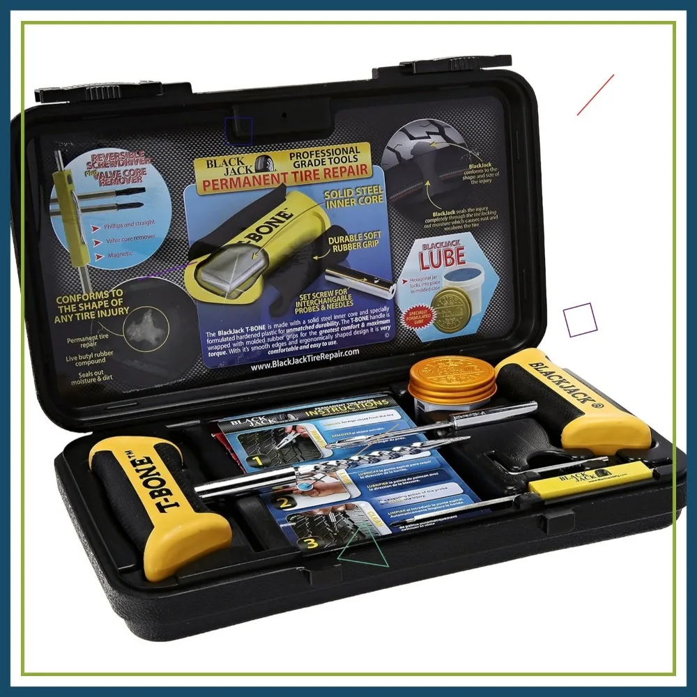 

Professional Tire Repair Kit with Portable Design for Quick Fixes on the Go