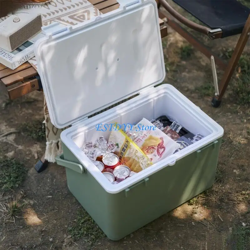

G6DE Insulated Cooling Box Plastic Texture for Camping Travel Car Outings
