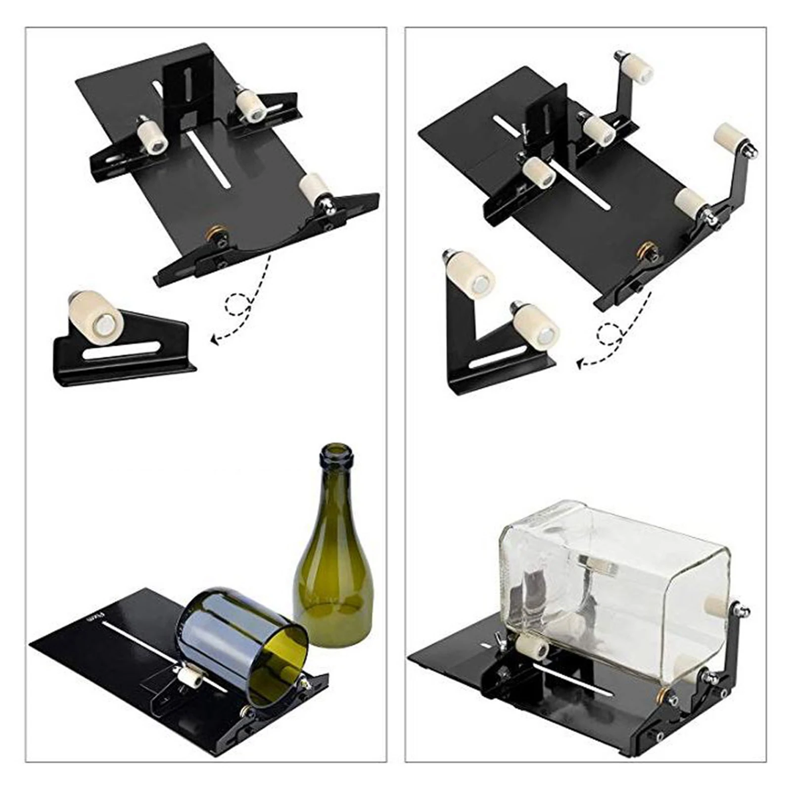 Glass Bottle Cutter Cutting Tool Kit Square & Round Bottle Cutting Machine