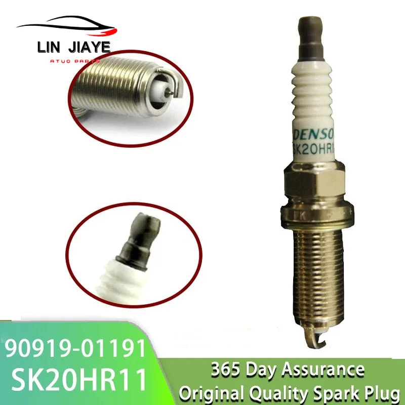 4/8PCS Iridium Spark Plug 90919-01191 SK20HR11 For Toyota Lexus LS460 LX570 GX460 Land Cruiser 4Runner FJ Tacoma 9091901191