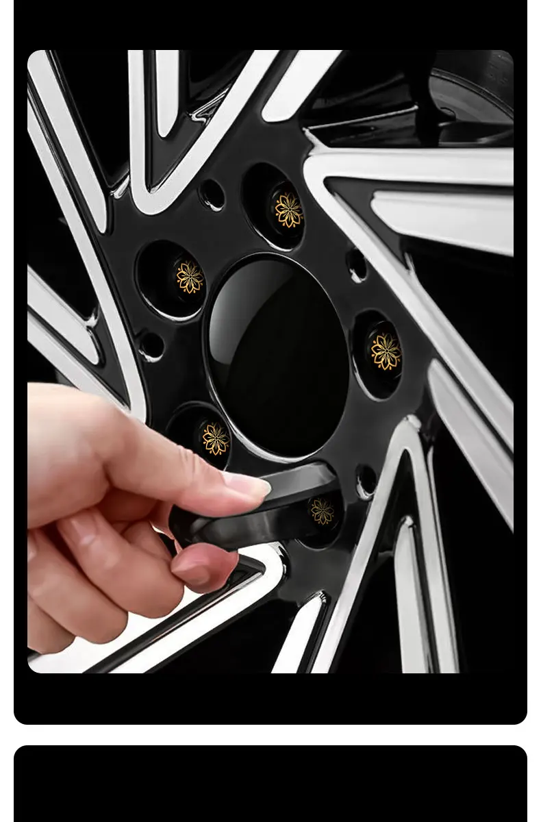 20 Stück 17mm 19mm 21mm Auto-Radmutternkappen, Universelle Schwarze Radnaben-Schutzkappen, Reifenmutternkappen, Radmutternabdeckungen – Detail 9