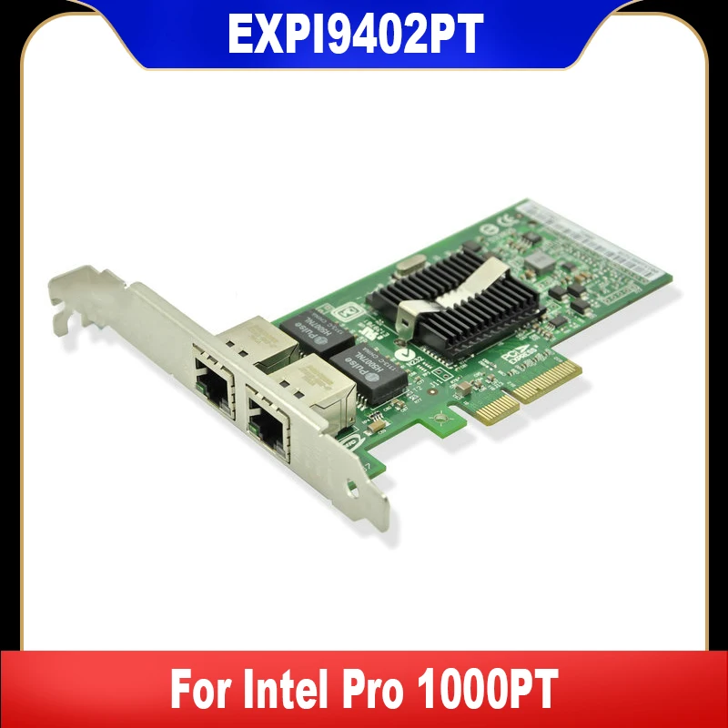 

EXPI9402PT 9402PT 82571 New Original For Intel Pro 1000 1000PT Dual-Port Gigabit NIC PCI-E 0X3959 0GN475 39Y6127 39Y6128