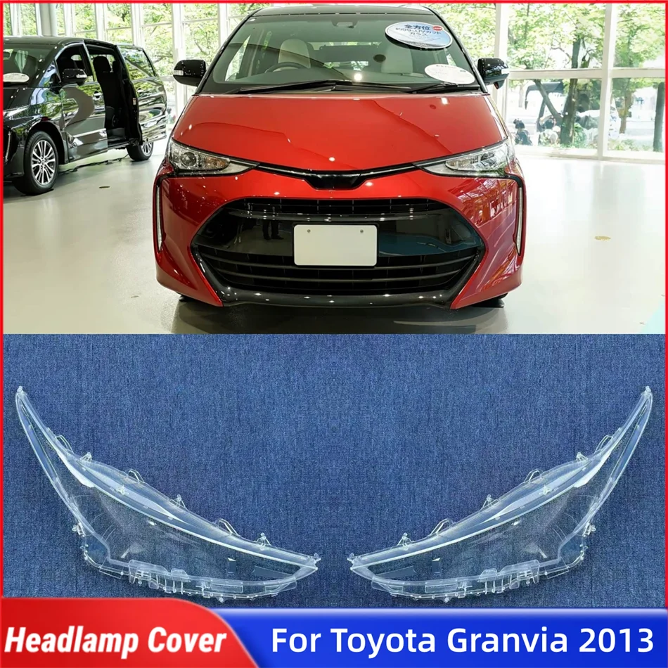 For Toyota Granvia 2013 Car Accessories For Cars Lampshades Lamp Headlamp Shell Car Front Headlight Lens Cover Lights Shell