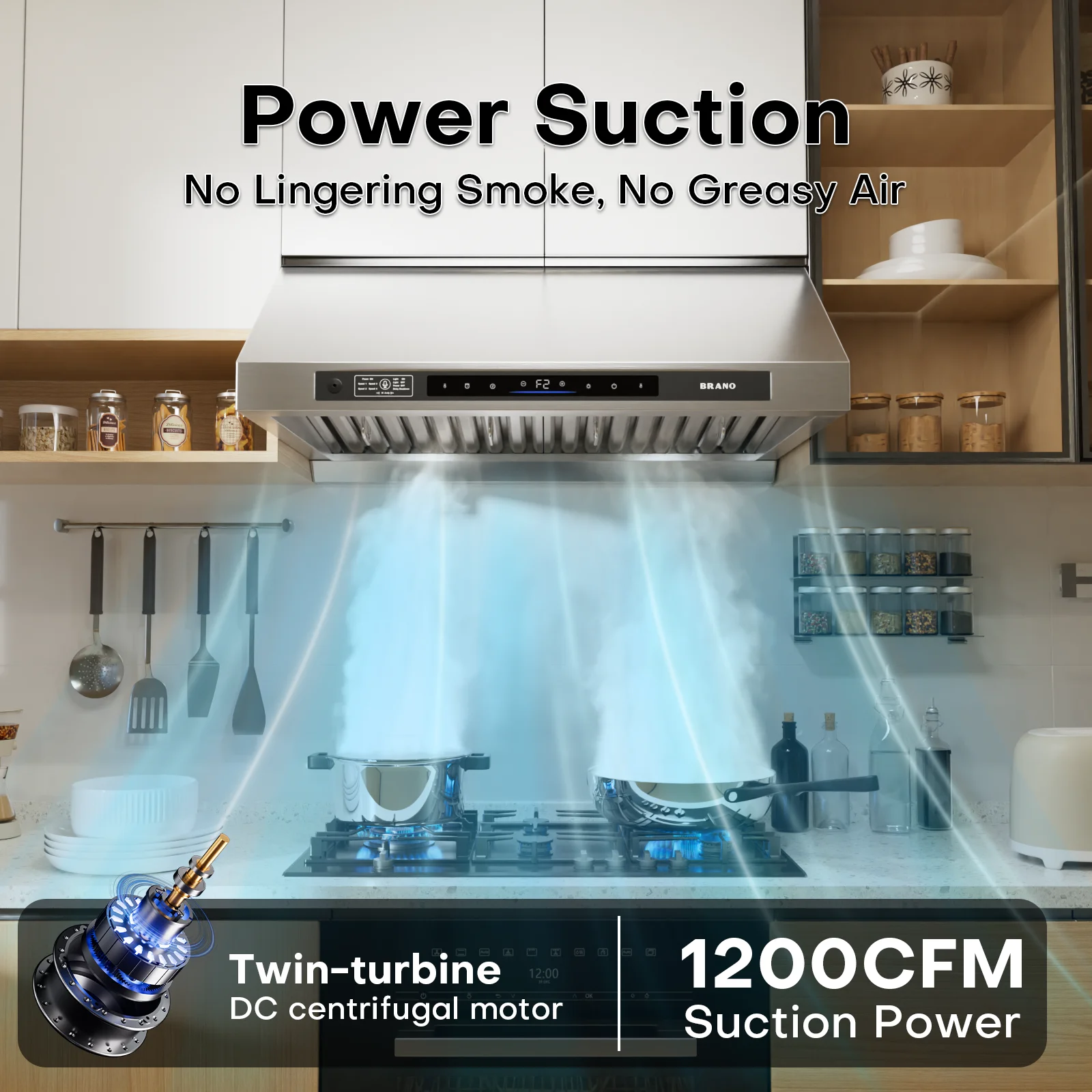 BRANO Penghisap Asap Dapur di - Commercial Kitchen Exhaust Fan ulasan dan harga