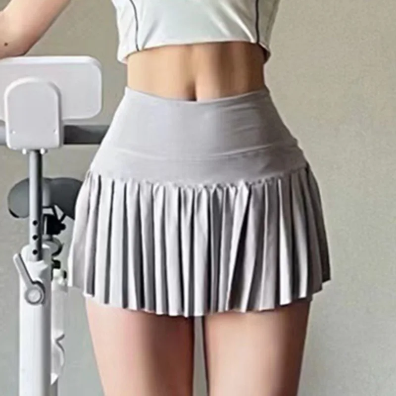 Cloud Hide Quick Dry Sports Skirt Gym Dancing Tennis Skirts for Women XL Workout Cycling Fitness Shorts High Waist Running Skort