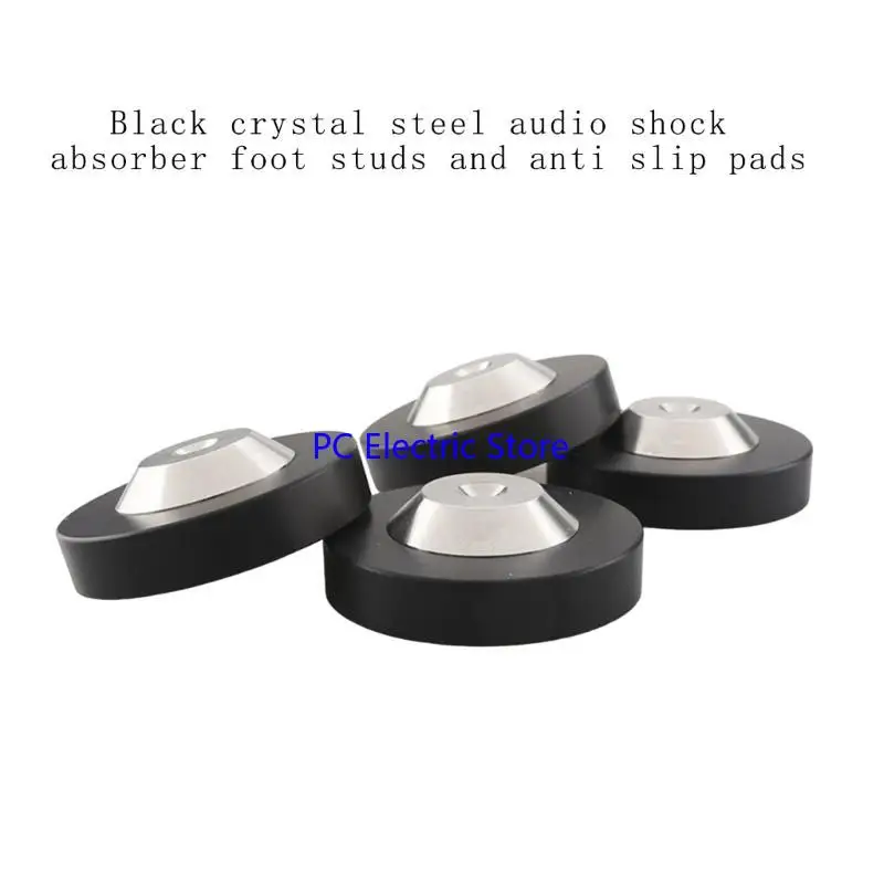 

F19C 39mmx13mm Speakers Spikes Base Pad, Set of 4 Isolation Feet Pad Elevates Sound Responses