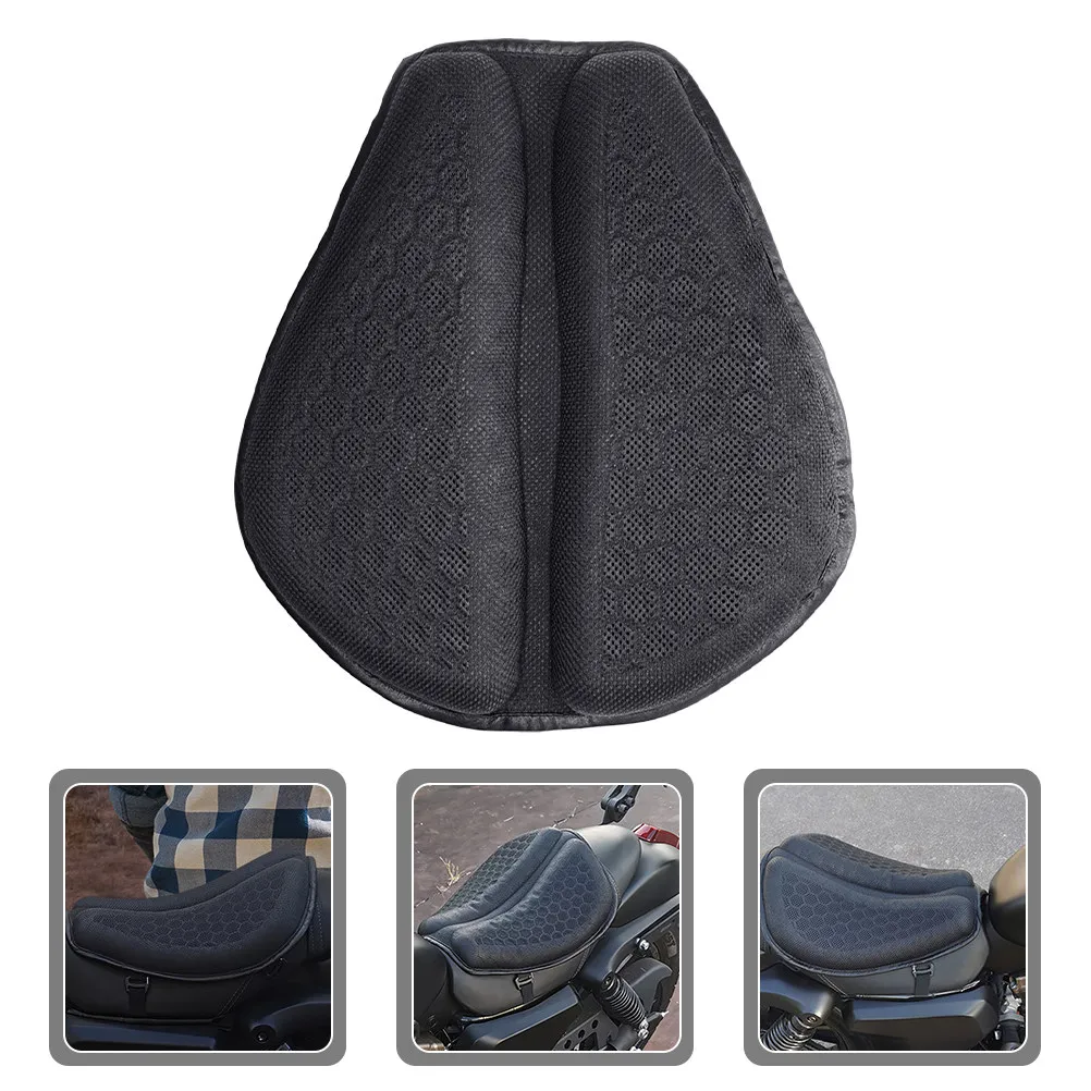 

Motorcycle Seat Cushion Mesh Air Cooling Seat Pad for Motorbike High Elasticity Shock Absorbing Reusable Comfortable Cover