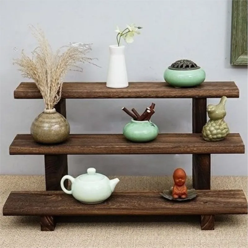 Display Solid Wood Antique Stand Two Three Layer Display Stand Display Solid Wood Antique Stand Two Three Layer Display Stand
