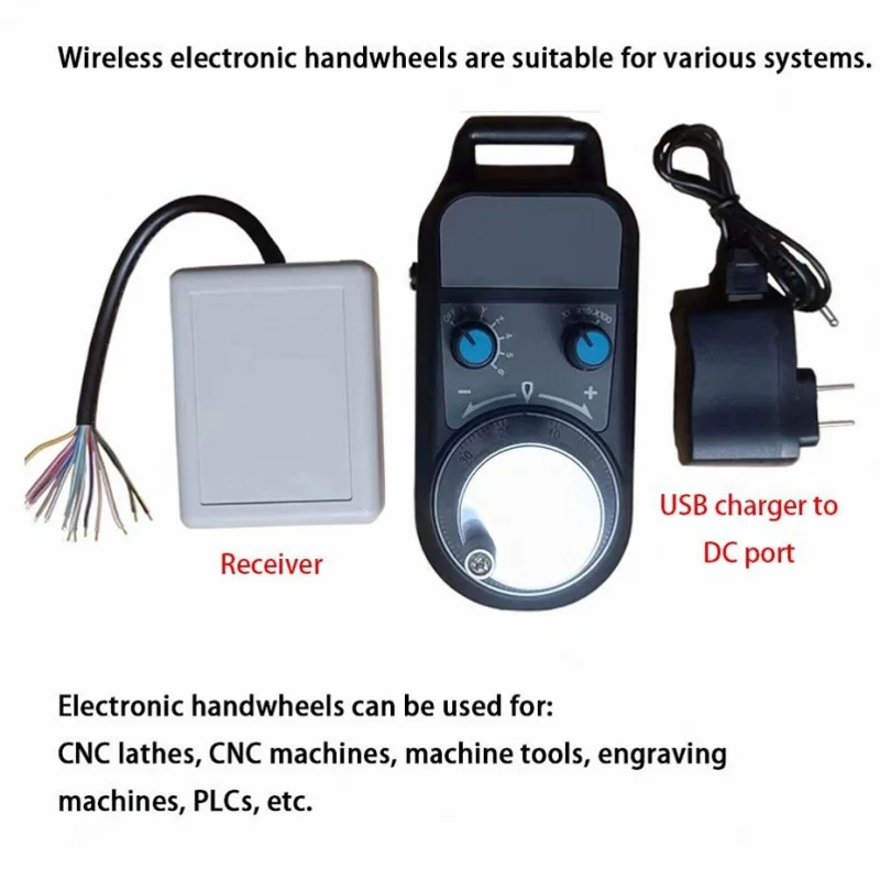 CNC-Graviermaschine Verarbeitungszentrum, kabelloser elektronischer Handradpulser, 6-Achsen-Wireless-Handrad, Fabrikgroßhandel