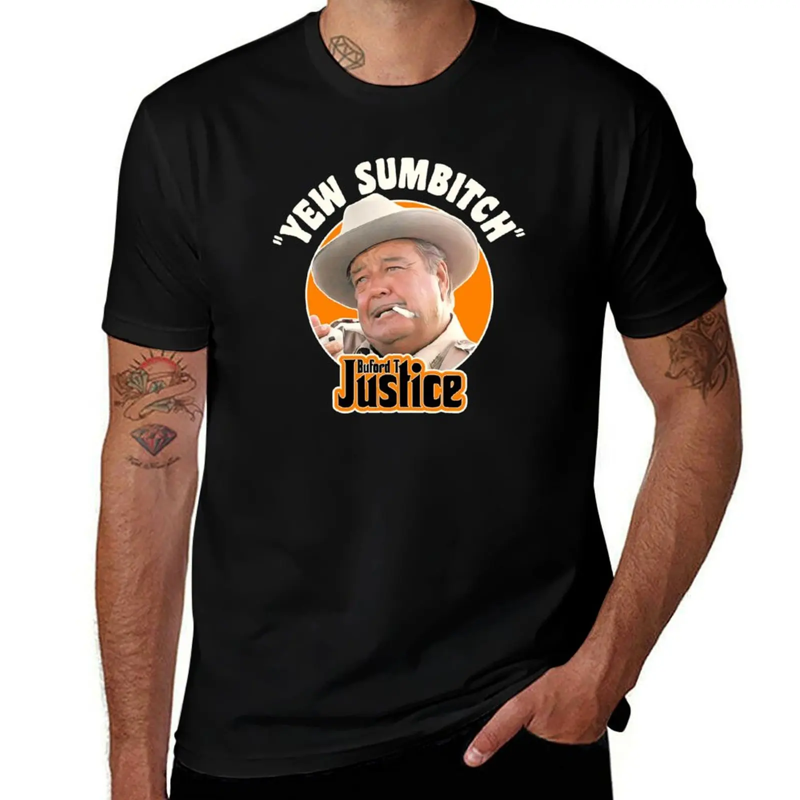 Buford T Justice Sheriff Smokey and the Bandit T-Shirt summer top cheap stuff cotton man t-shirts big and tall t shirts for men