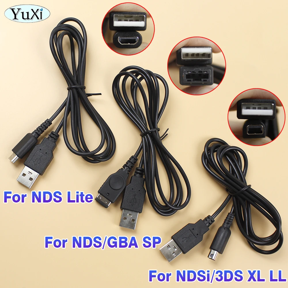 1Pc USB Data Charging Charge Power Cable Cord for Nintend DS Lite NDSL For NDSi New 3DS XL LL GBA SP For Gameboy Advance SP