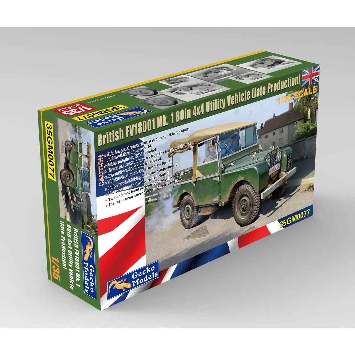 

Модели Gecko 35GM0077 1/35 Британский FV18001 Mk. 1 Уличный автомобиль 80 дюймов 4x4 (LateProduction) — комплект масштабной модели