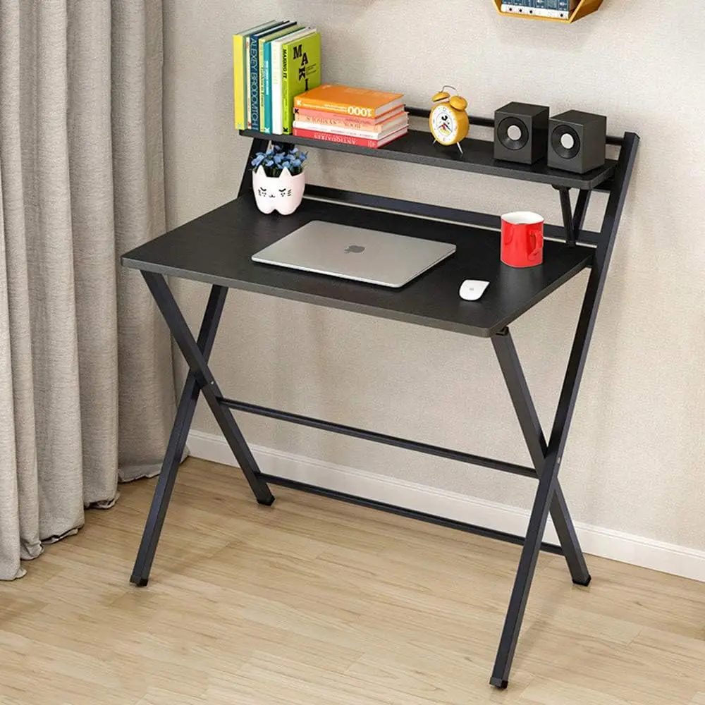 Chulovs Small Folding Desk Computer Desk Writing Desk Lazy Foldable Table Laptop Desk Small Oak Desks Home Office Desk for Small