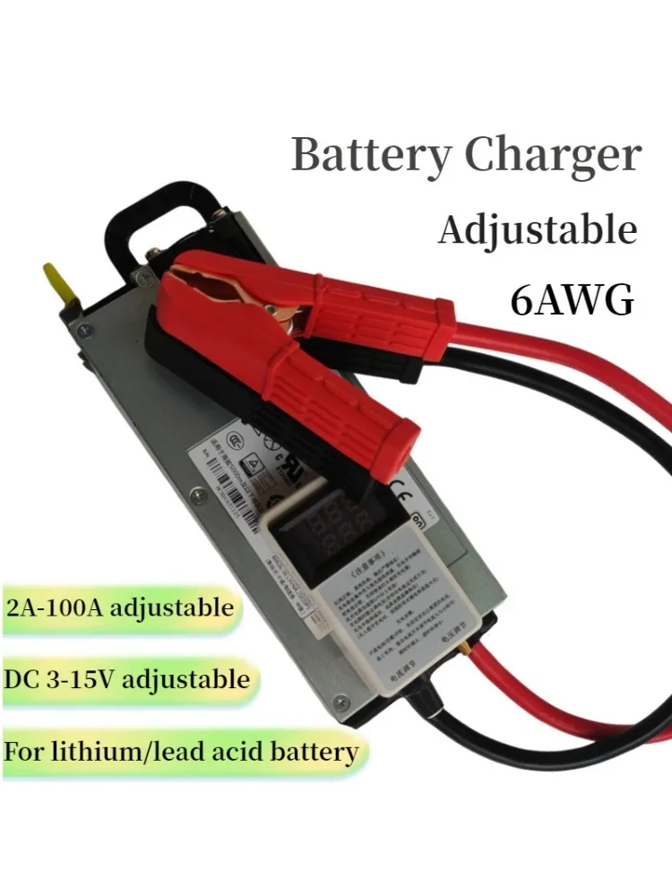 14.6V100A car programmable regulated power supply, Ferrous lithium phosphate, ternary lithium, lead-acid battery charger.