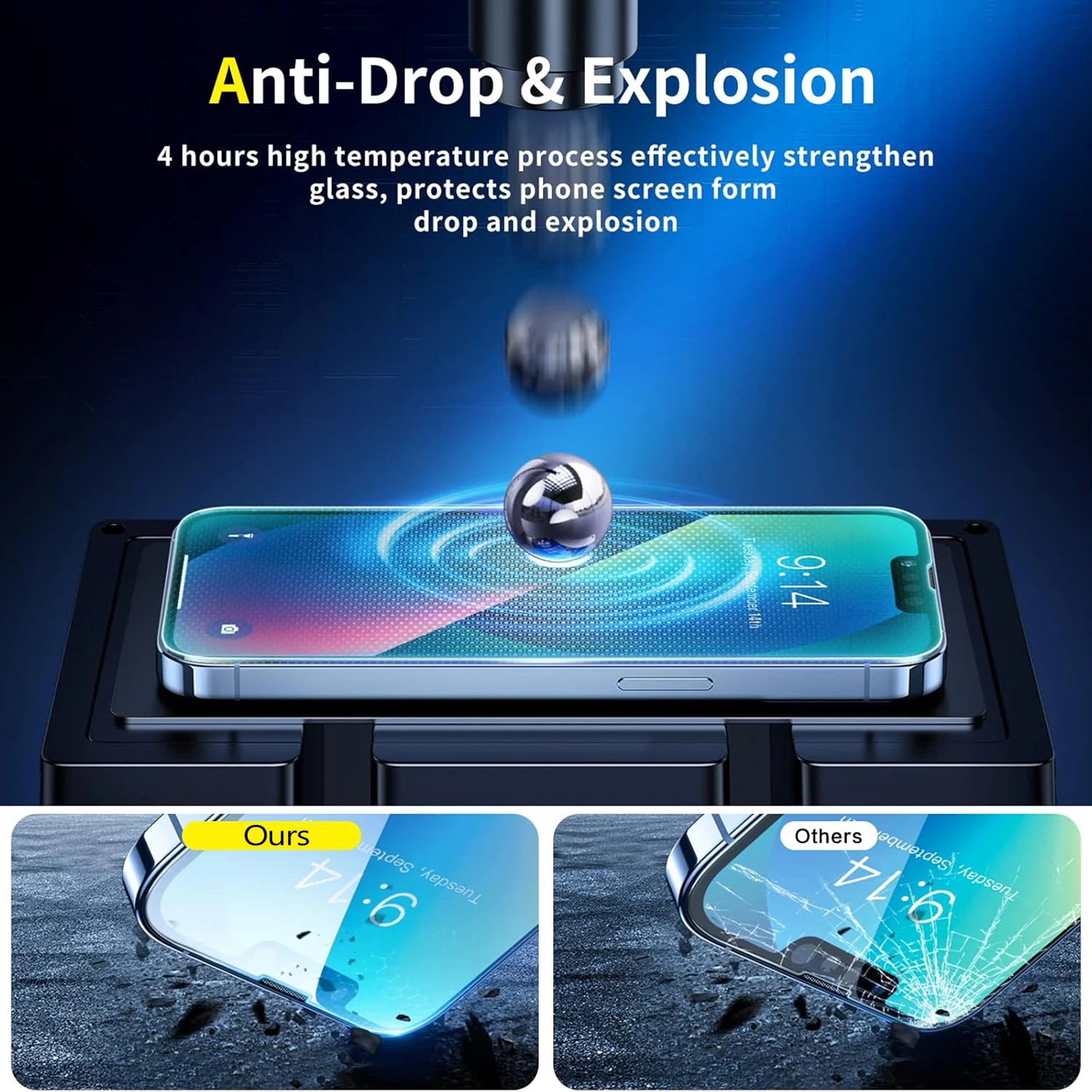 1Pcs/4Pcs HD Tempered Glass For iPhone 13 Pro Max 13Pro Screen Protector For iPhone 13 mini Protective Glass Film