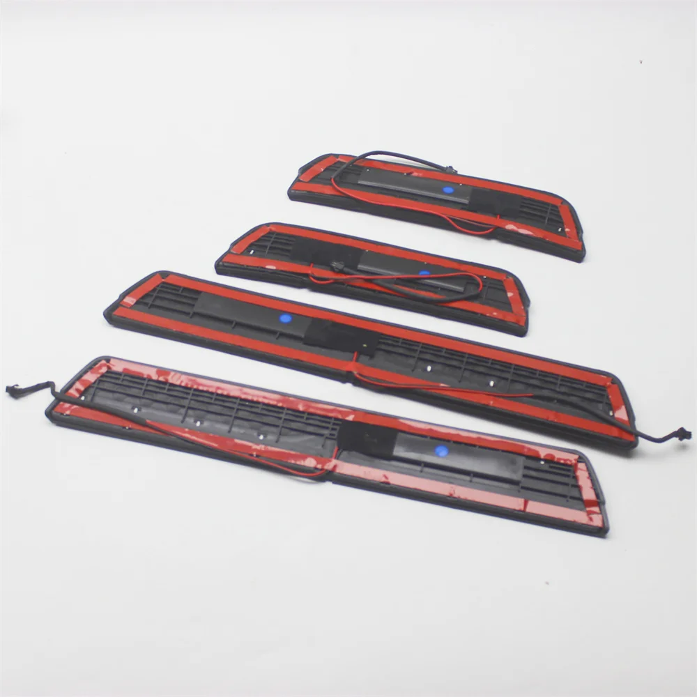 Car Styling Stainless Steel ABS Led Door Sill Scuff Plate Guard Sills Protector Trim For Honda CRV CR-V 2017-2020