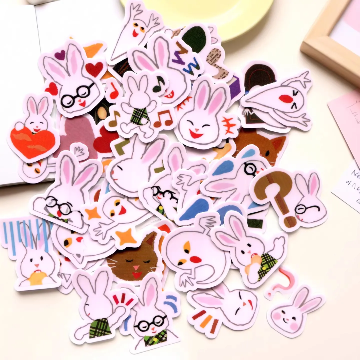 

40 шт. милых наклеек Monster tempura для ноутбуков и книг, 2-3 см, для творчества своими руками