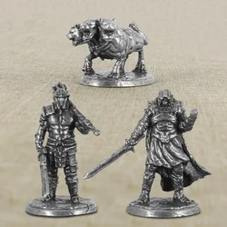 Pure Copper Cerberus Hell's Three Headed Dog Ghost Warrior Soldier Miniatures Figurines Model Ornaments Gifts for Men