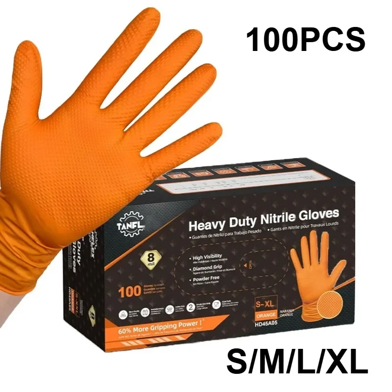 10-100 Stück Weiße Einweg-Nitrilhandschuhe, Latexfrei, Puderfrei, Küchenreinigungshandschuhe, Mechaniker-Schutzhandschuhe, Arbeitshandschuhe – Detail 6
