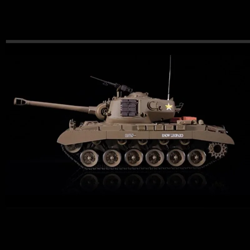 Henglong Remote-controlled Tank Metal Tracked Remote-controlled Toy Car Military Model Adult Electric 3838 Panxing M26