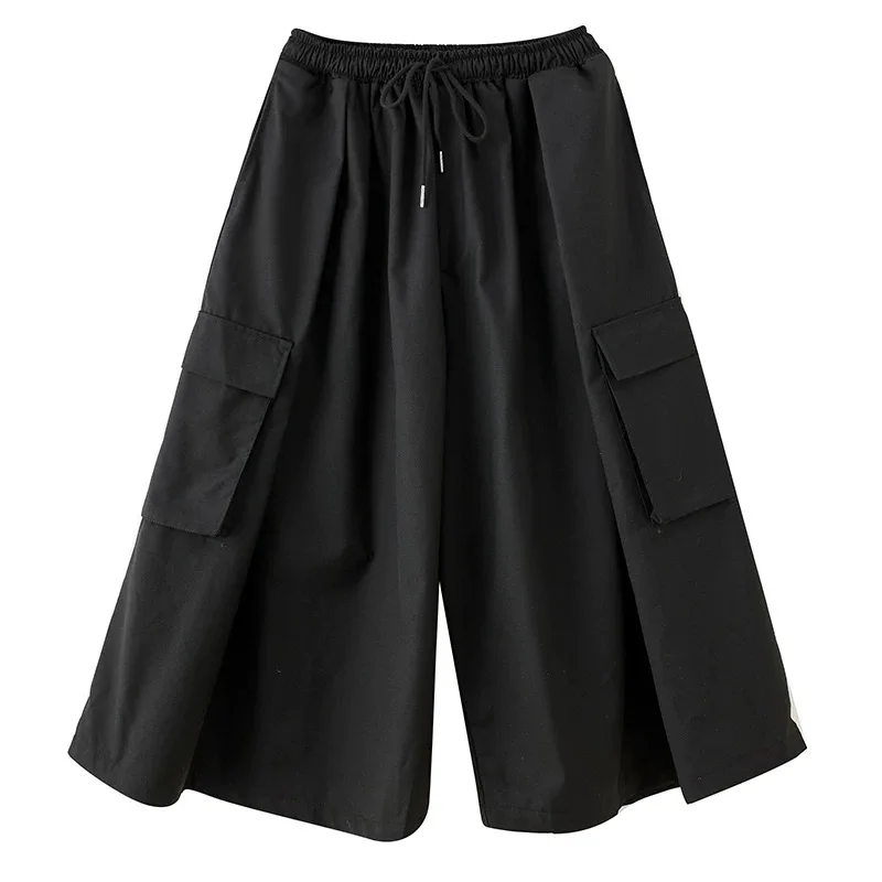 Bla Wide Leg Pants Women's Korean Sle Loose Slimming Spring Autumn Elastic Waist k Sle Casual Skirt Trendy - Image 5