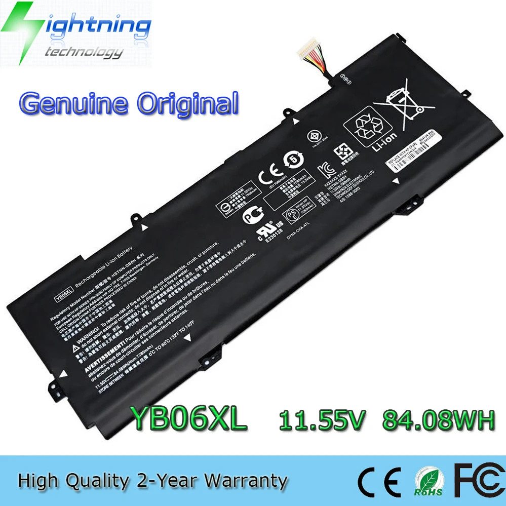 

Оригинальный аккумулятор YB06XL для HP Spectre X360 15 2018 HSTNN-DB8V HSTNN-DB8H TPN-Q200 926427-271 928427-272 926372-855