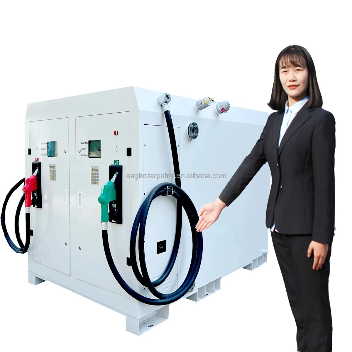

1000 Liter Fuel Tank with Dispenser Mini oline Dispenser Mobile Petrol Pump Machine Price Portable Pump Station