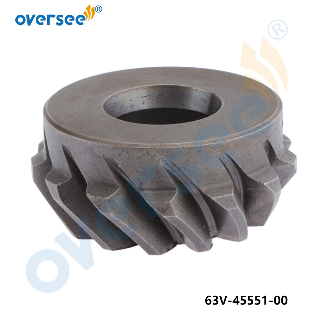 OVERSEE Pinion 63V-45551-00 For Yamaha Parsun Powertec Hidea 2 stroke 9.9HP 15HP Outboard Motor Pinion 10T inside 63V-45551