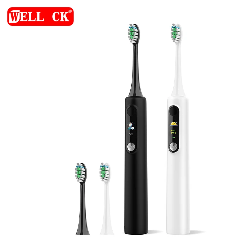 

Smart Screen Display/Visualization DIY Soft Bristles Magnetic Levitation Ultrasonic Electric Toothbrush Wholesale