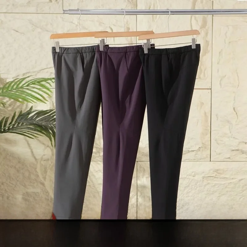 

Outdoor Men's down Pants Goose down Straight Leg Warm Windproof Waterproof Four-Temperature Loing Long Pants Youth Sle