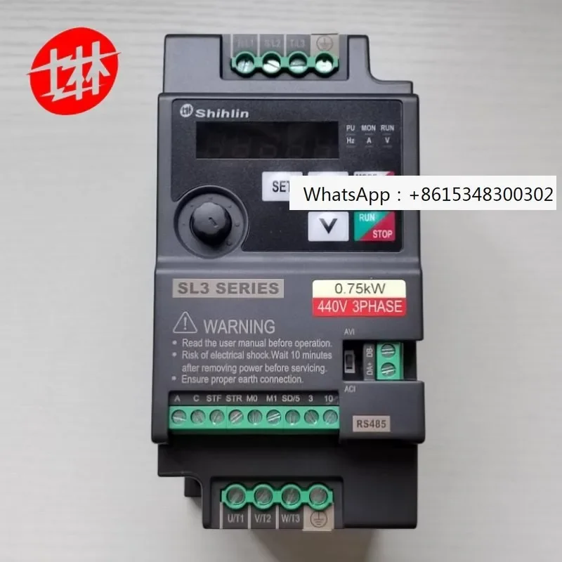 Shilin frequency converter SL3-043-0.75KW three-phase 380v 021-1.5K single-phase 220 motor variable transmission